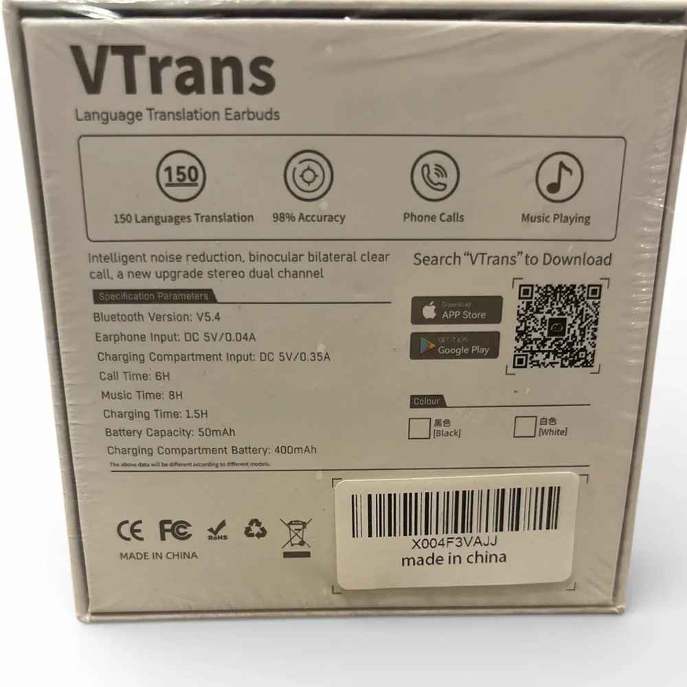 VTrans AI Earphone – Language Translation Earbuds - Picture 3 of 5